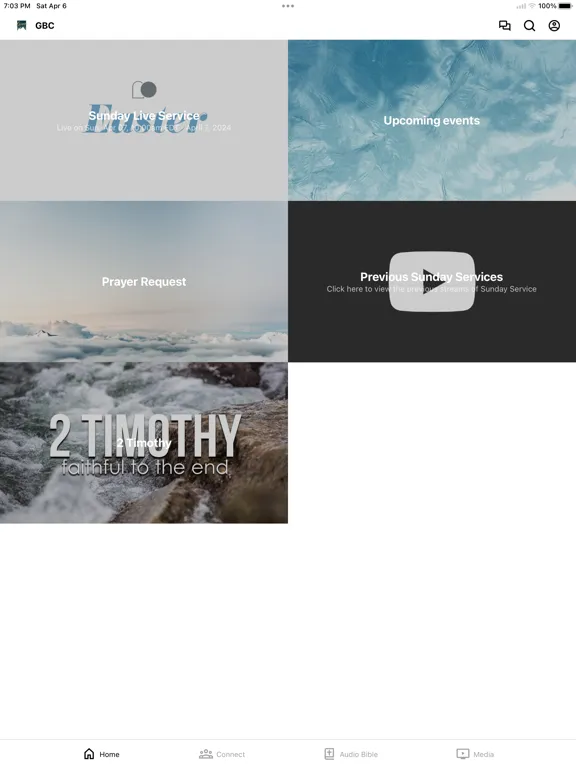 Grace Brethren Church iPad  Screenshots