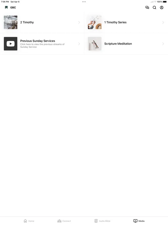 Grace Brethren Church iPad  Screenshots