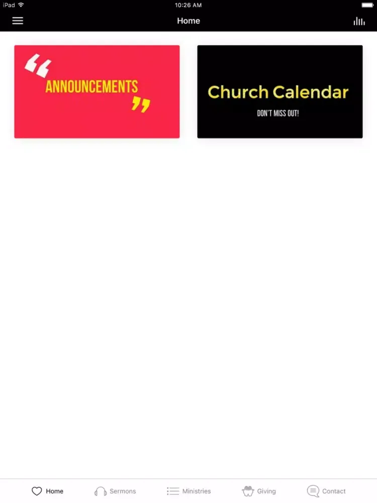 Evangel Community Church iPad  स्क्रीनशॉट
