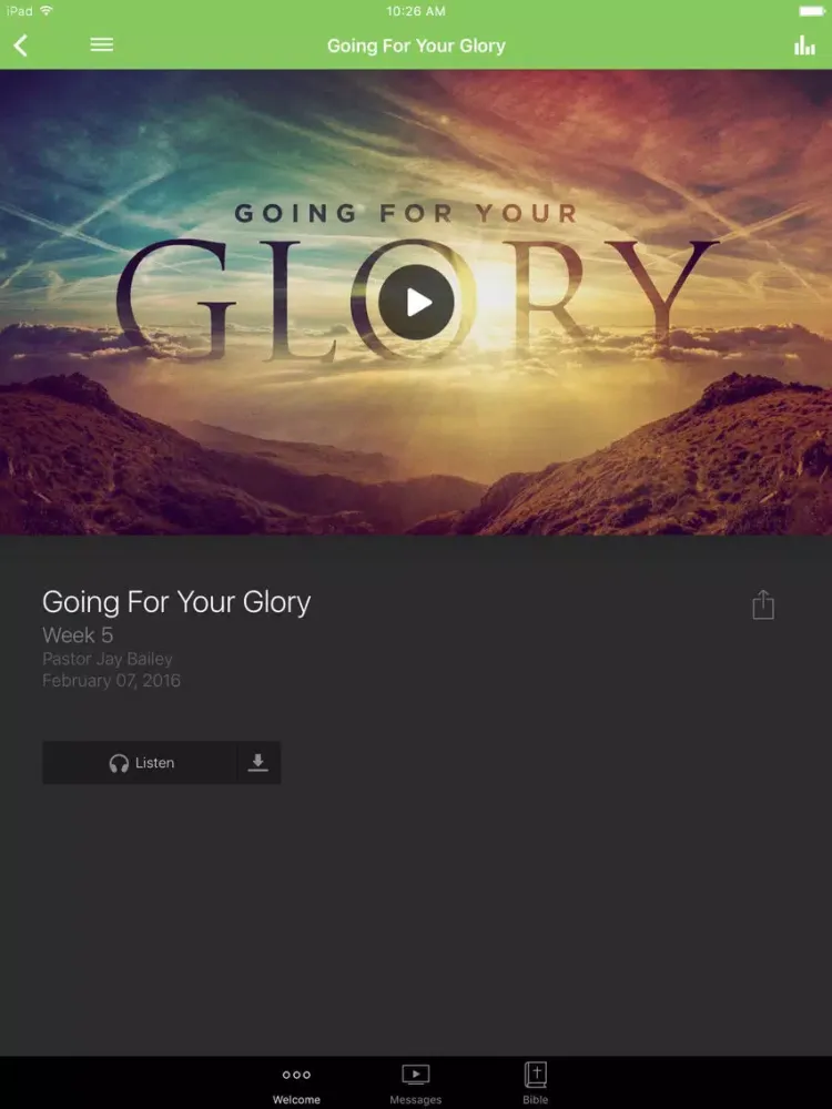 Tangkapan skrin Solid Rock Church - GA iPad 