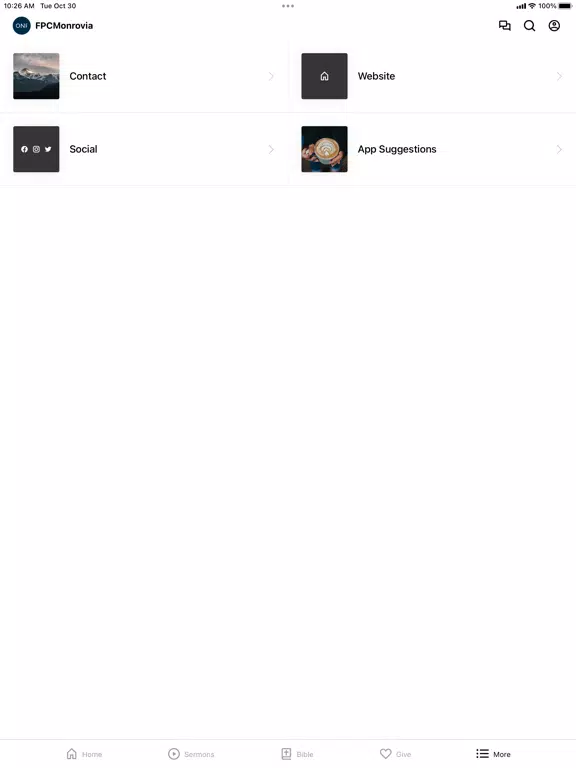 FPC Monrovia iPad 应用截图