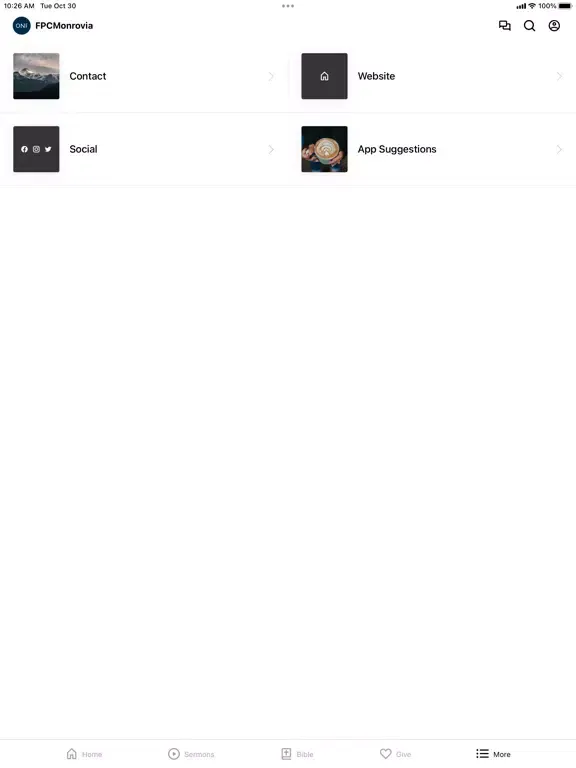 FPC Monrovia iPad  スクリーンショット