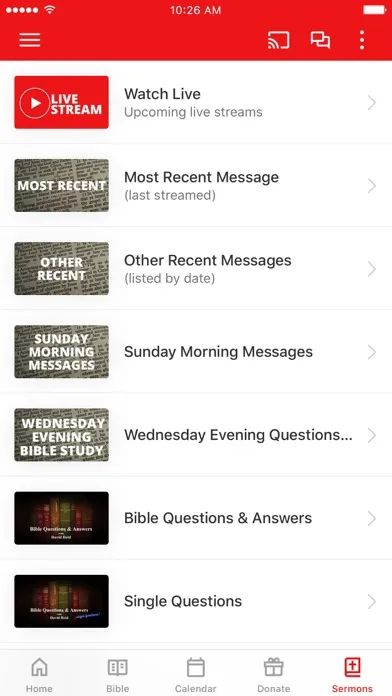 Ảnh chụp màn hình của Columbus Bible Church