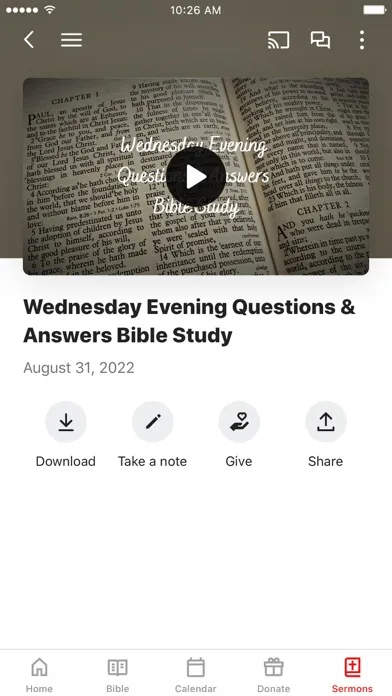 Ảnh chụp màn hình của Columbus Bible Church
