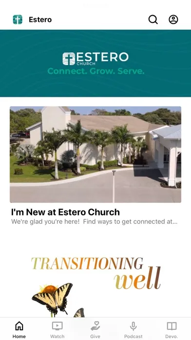 Capturas de tela do Estero Church