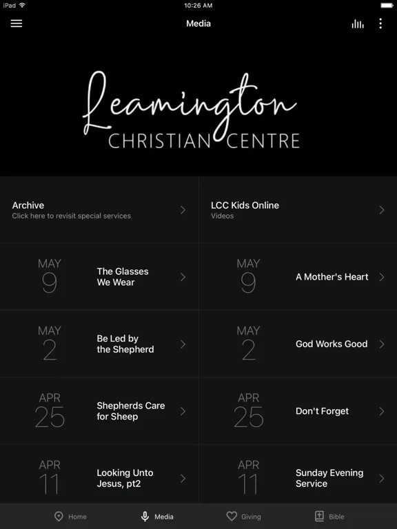 Leamington Christian Centre iPad  স্ক্রিনশট