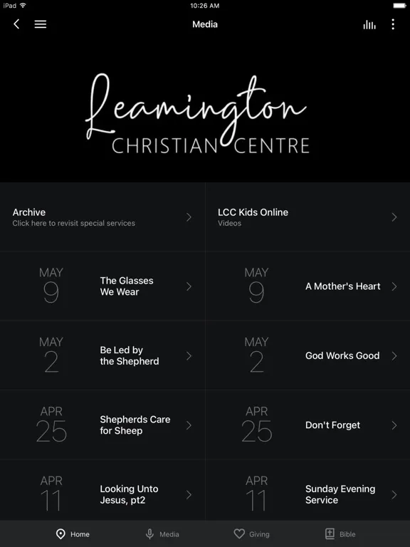 Leamington Christian Centre iPad  স্ক্রিনশট