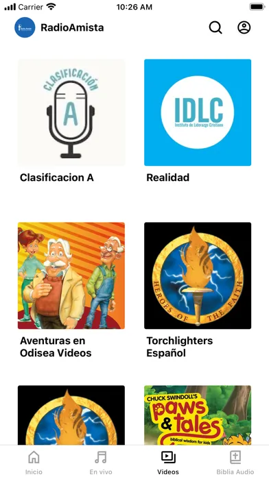 Capturas de tela do KHCB Radio Amistad