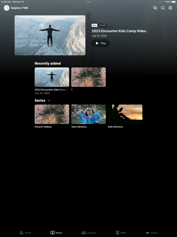 Sulphur First FWB Church iPad 应用截图