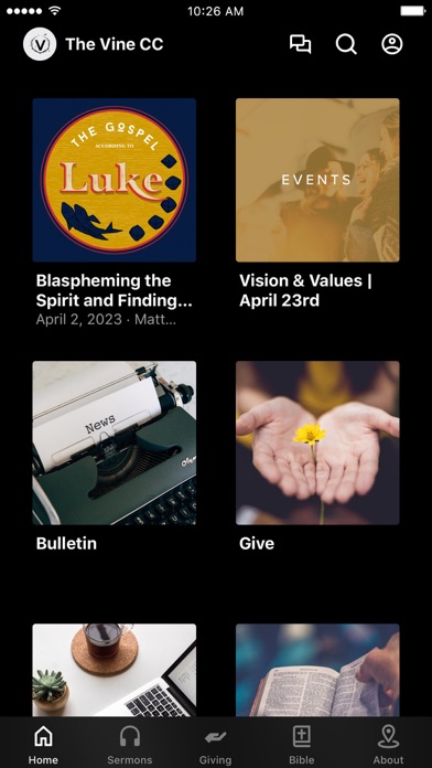 The Vine Community Church App Ekran Görüntüleri