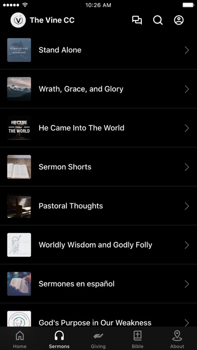 The Vine Community Church App Ekran Görüntüleri