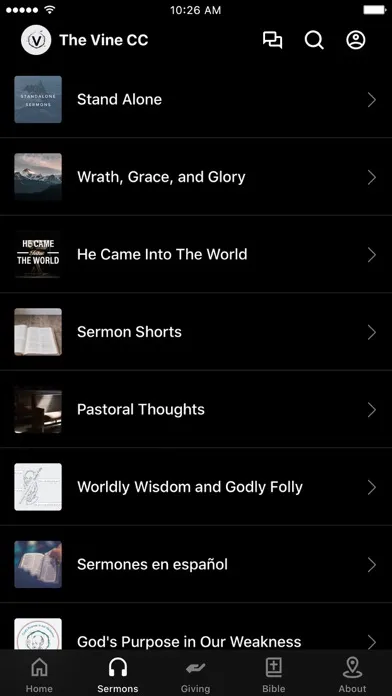 The Vine Community Church App स्क्रीनशॉट