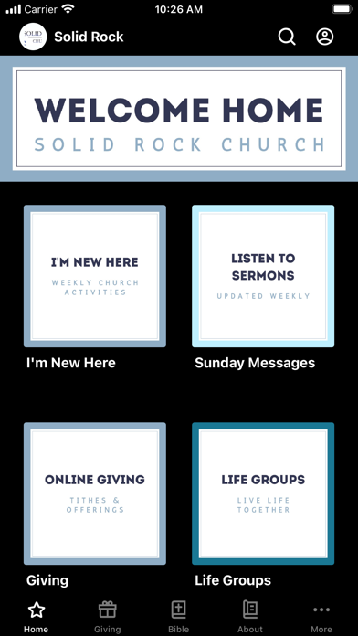 Screenshot di Solid Rock Church MN