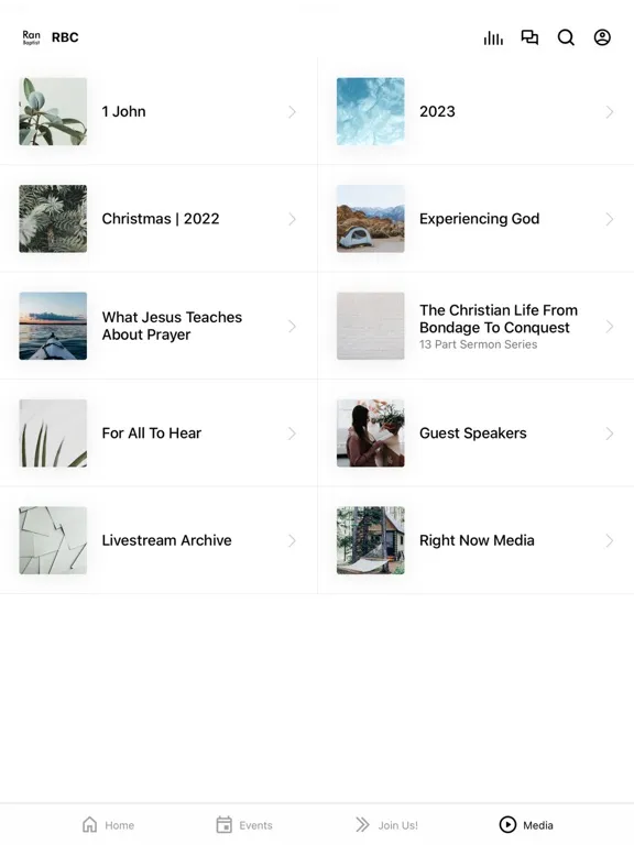 Ramoth Baptist Church iPad 应用截图