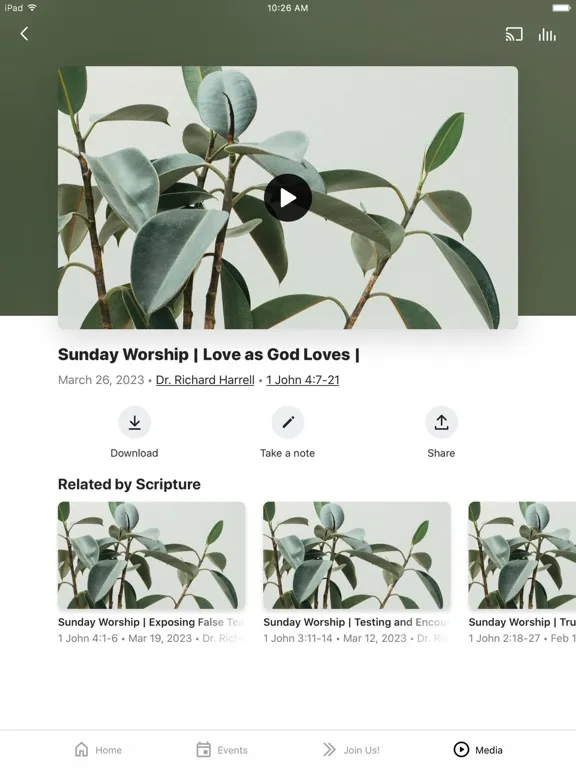 Ramoth Baptist Church iPad 应用截图