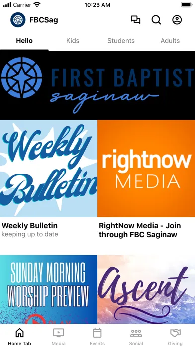 Tangkapan skrin First Baptist Saginaw