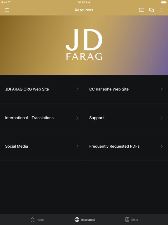 Capturas de pantalla de JD Farag iPad 