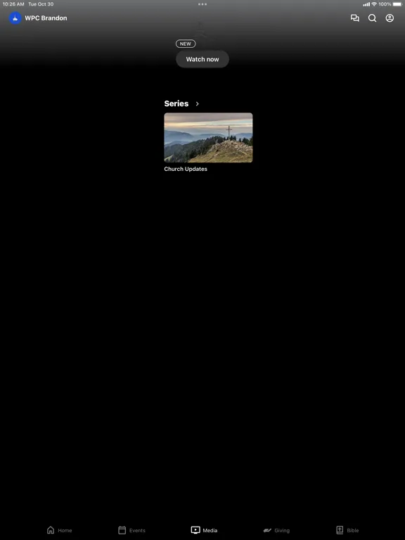 Capturas de tela do WPC Brandon iPad 