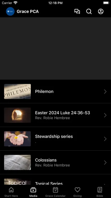 Capturas de pantalla de Grace Church of Canton | PCA