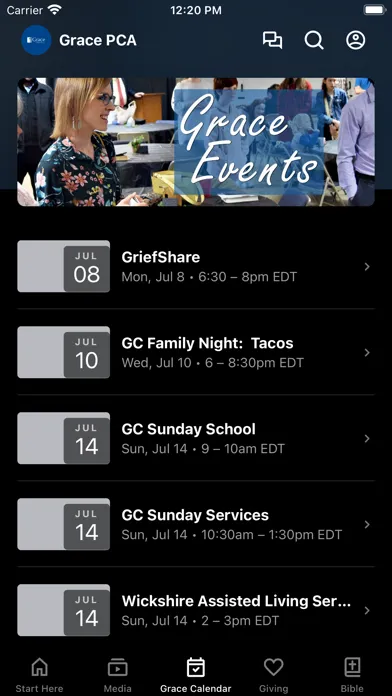 Capturas de pantalla de Grace Church of Canton | PCA