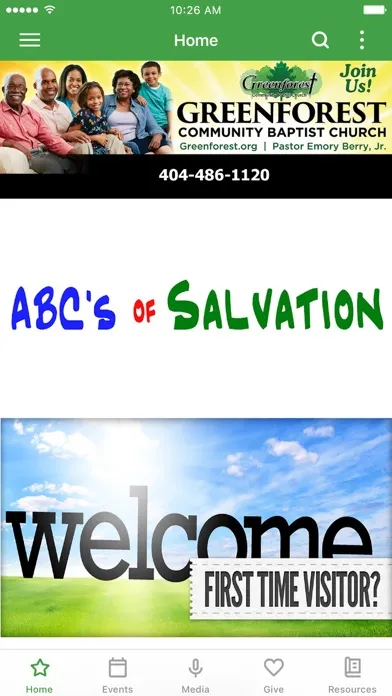 Capturas de tela do Greenforest Community Baptist