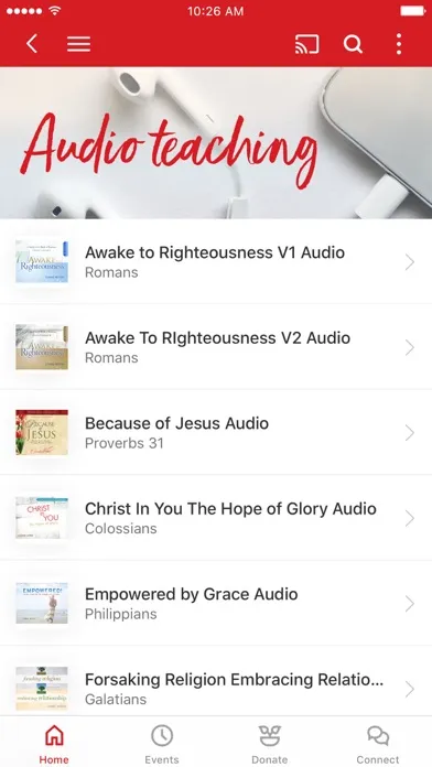 Ảnh chụp màn hình của Because of Jesus Ministries