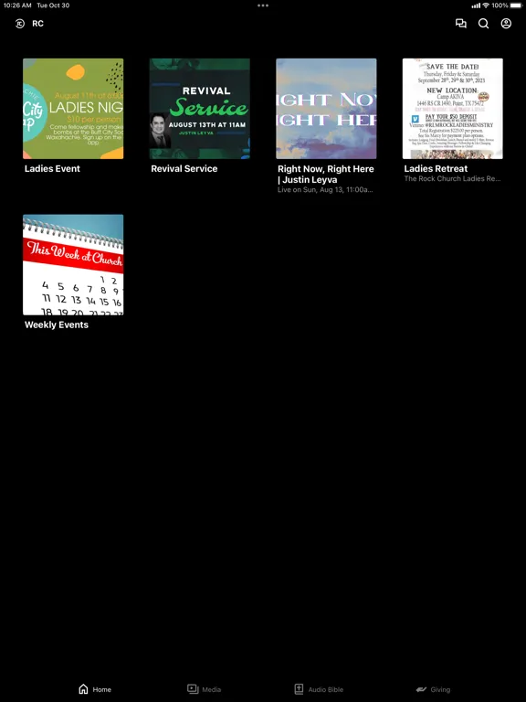 Revival Center iPad  Ekran Görüntüleri
