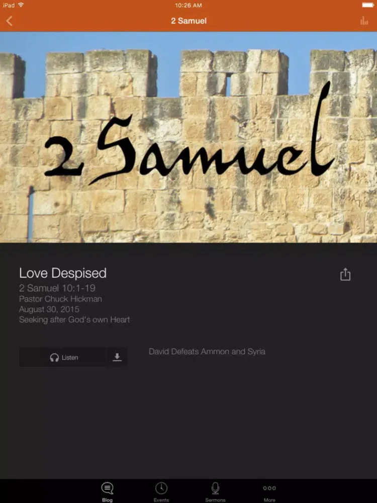 ภาพหน้าจอของ Port Gardner Community Church iPad 