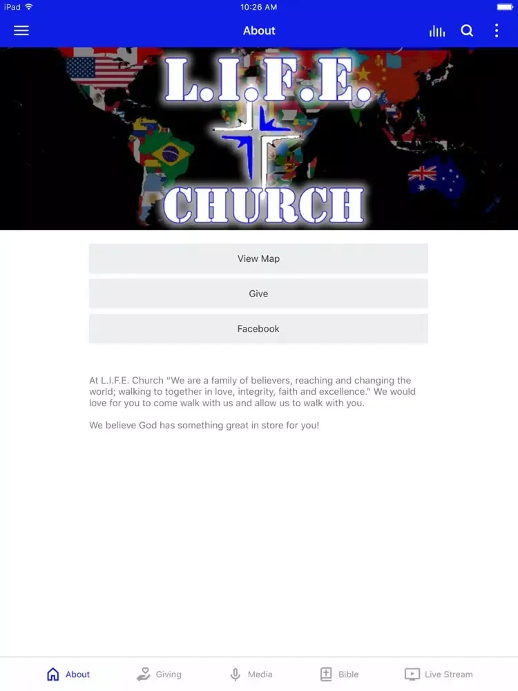 L.I.F.E. Church West RVA iPad  स्क्रीनशॉट