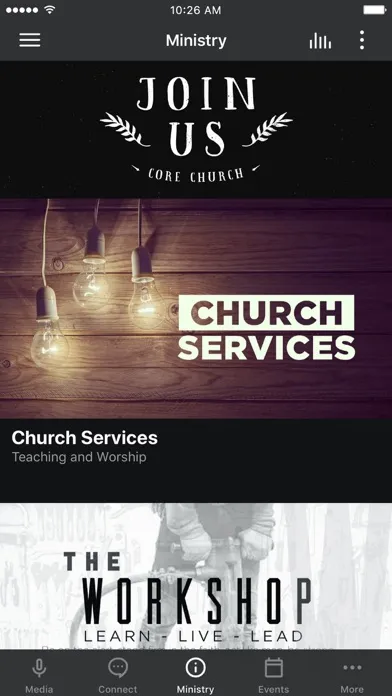 Ảnh chụp màn hình của Core Church Los Angeles