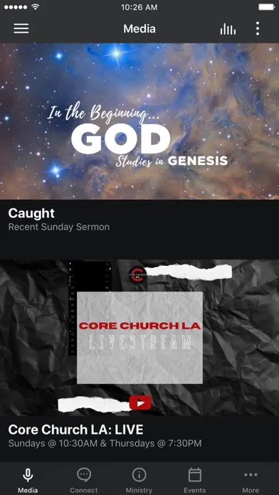 Ảnh chụp màn hình của Core Church Los Angeles