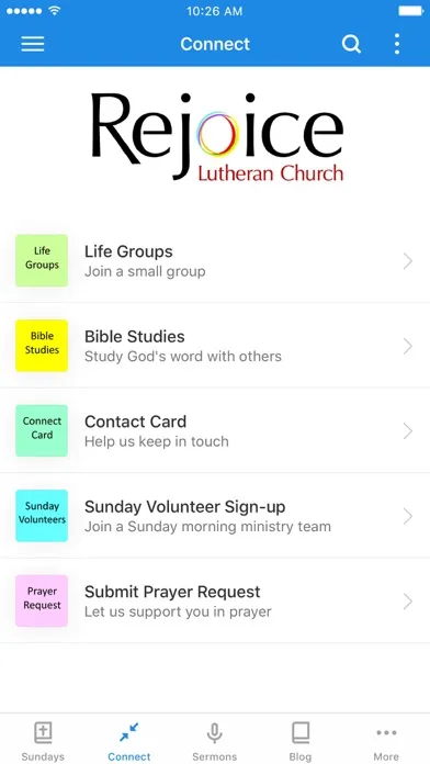 Rejoice Lutheran Church Screenshots