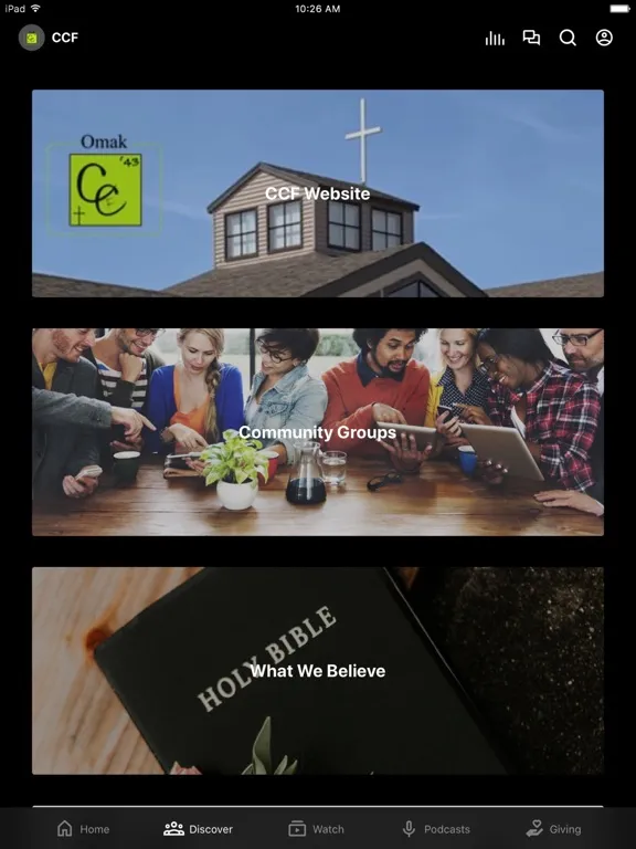 Zrzuty ekranu Omak Cornerstone iPad 