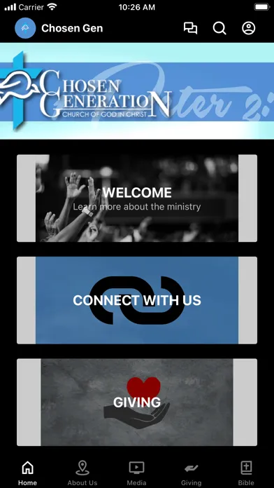 Tangkapan layar Chosen Generation Church -CGC