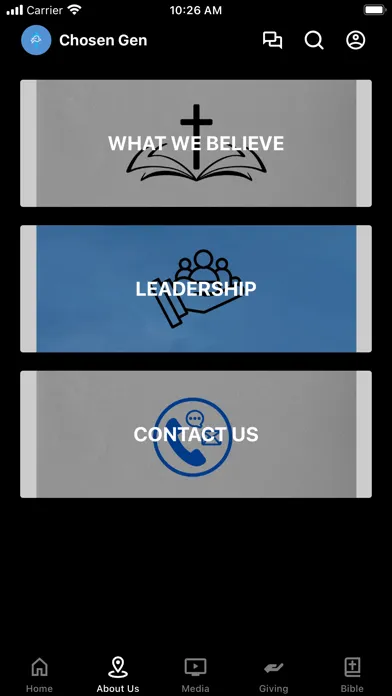 Tangkapan layar Chosen Generation Church -CGC