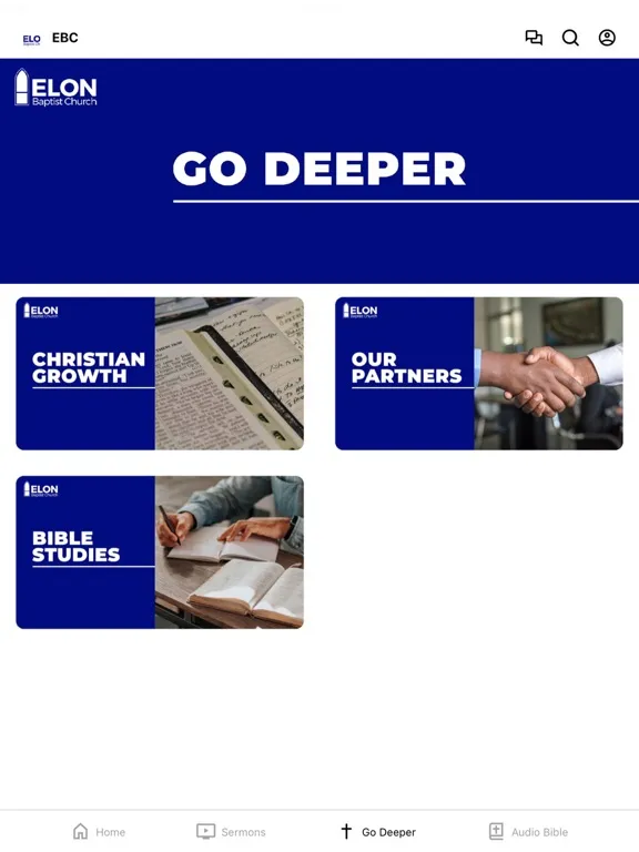 ภาพหน้าจอของ Elon Baptist Church of Pamplin iPad 