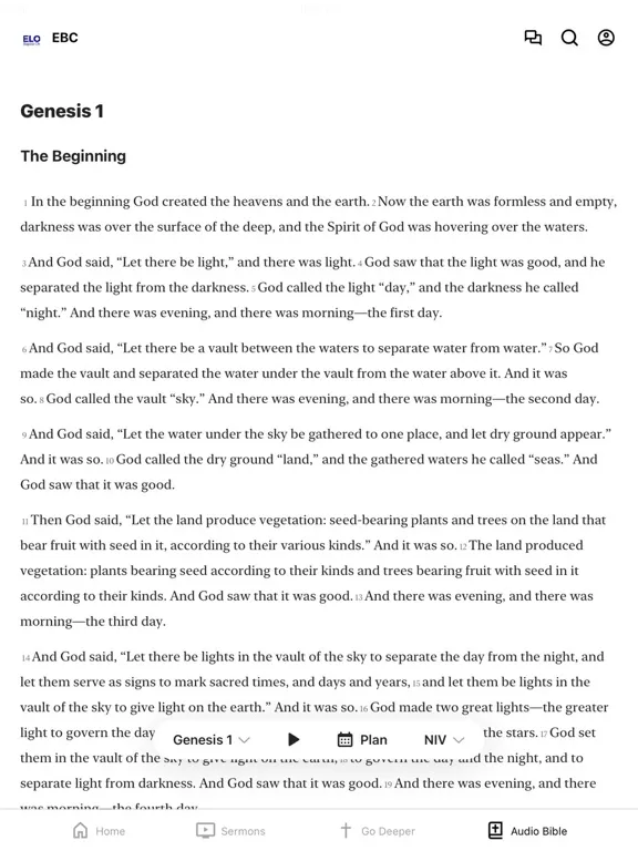 ภาพหน้าจอของ Elon Baptist Church of Pamplin iPad 