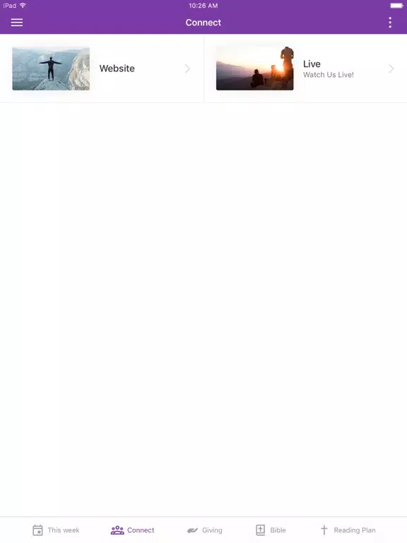 Ảnh chụp màn hình của Thrive Worship Center iPad 