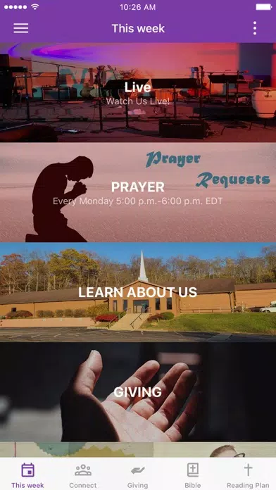 Ảnh chụp màn hình của Thrive Worship Center