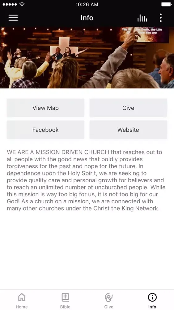 ภาพหน้าจอของ Central Faith Church