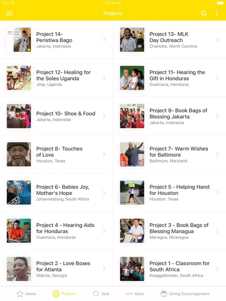 Capturas de pantalla de eMite - the little giving app iPad 