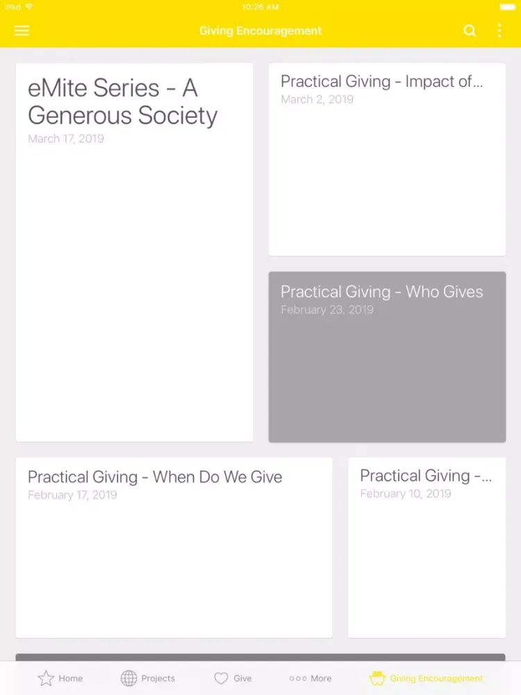Capturas de pantalla de eMite - the little giving app iPad 