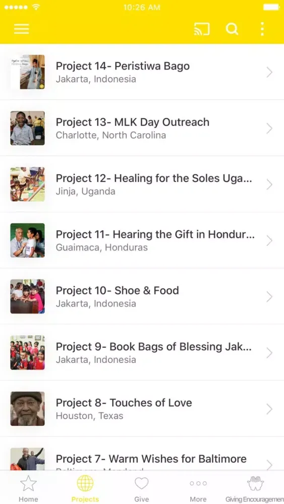 Capturas de pantalla de eMite - the little giving app