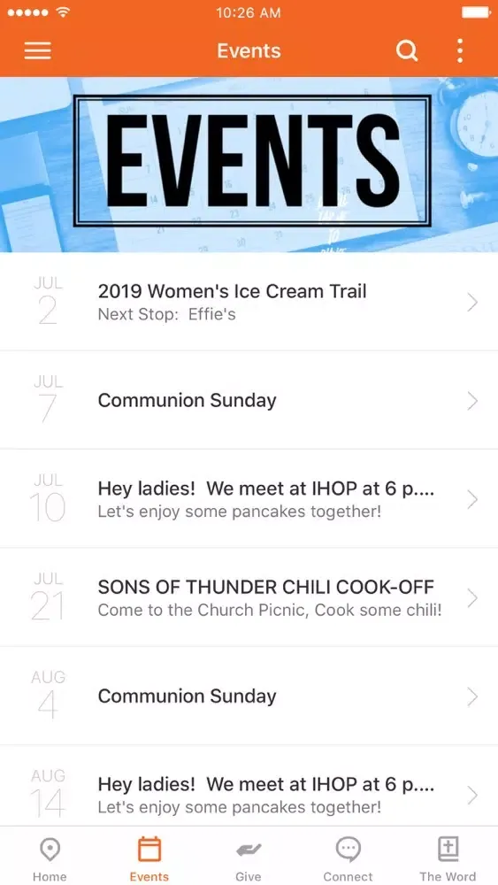 Mountain Ridge Church App Ekran Görüntüleri