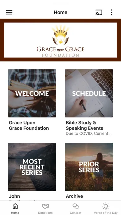 Ảnh chụp màn hình của Grace Upon Grace Foundation