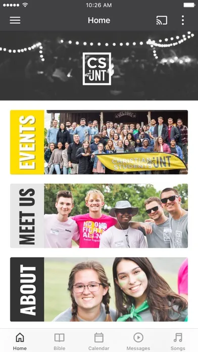 Zrzuty ekranu Christian Students at UNT