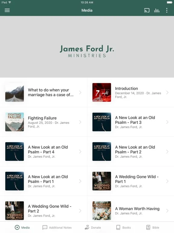 James Ford Jr. (Christ Bible) iPad  Screenshots