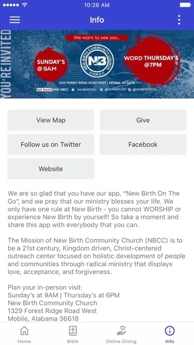 Скриншоты New Birth Community Church-AL