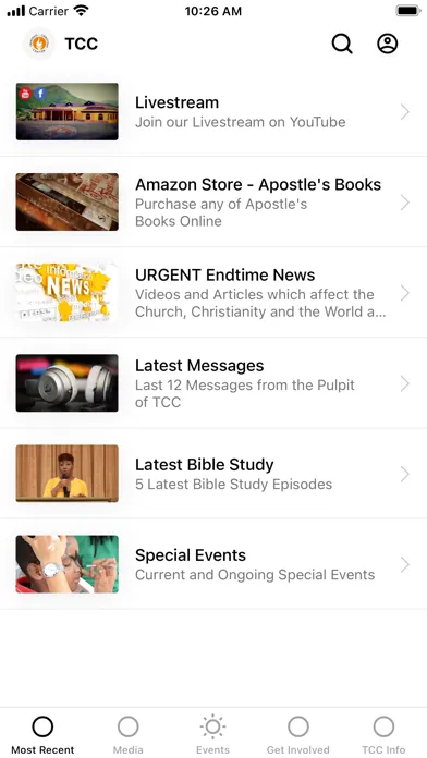 Capturas de pantalla de Trinidad Christian Center APP