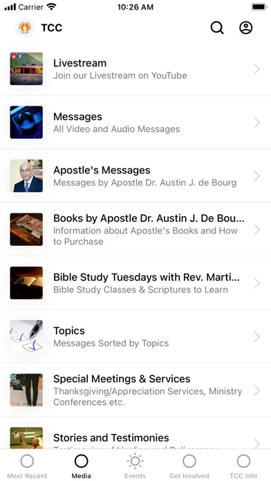 Capturas de pantalla de Trinidad Christian Center APP